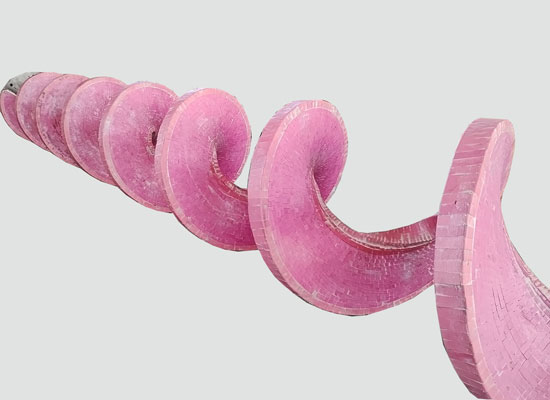 無軸螺旋輸送機襯陶瓷葉輪